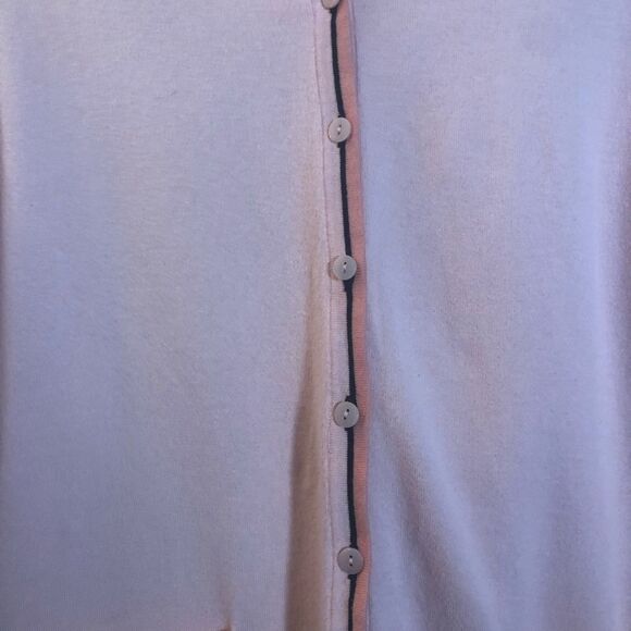 Women's Pink Cardigan Sweater - Picture 2 of 6